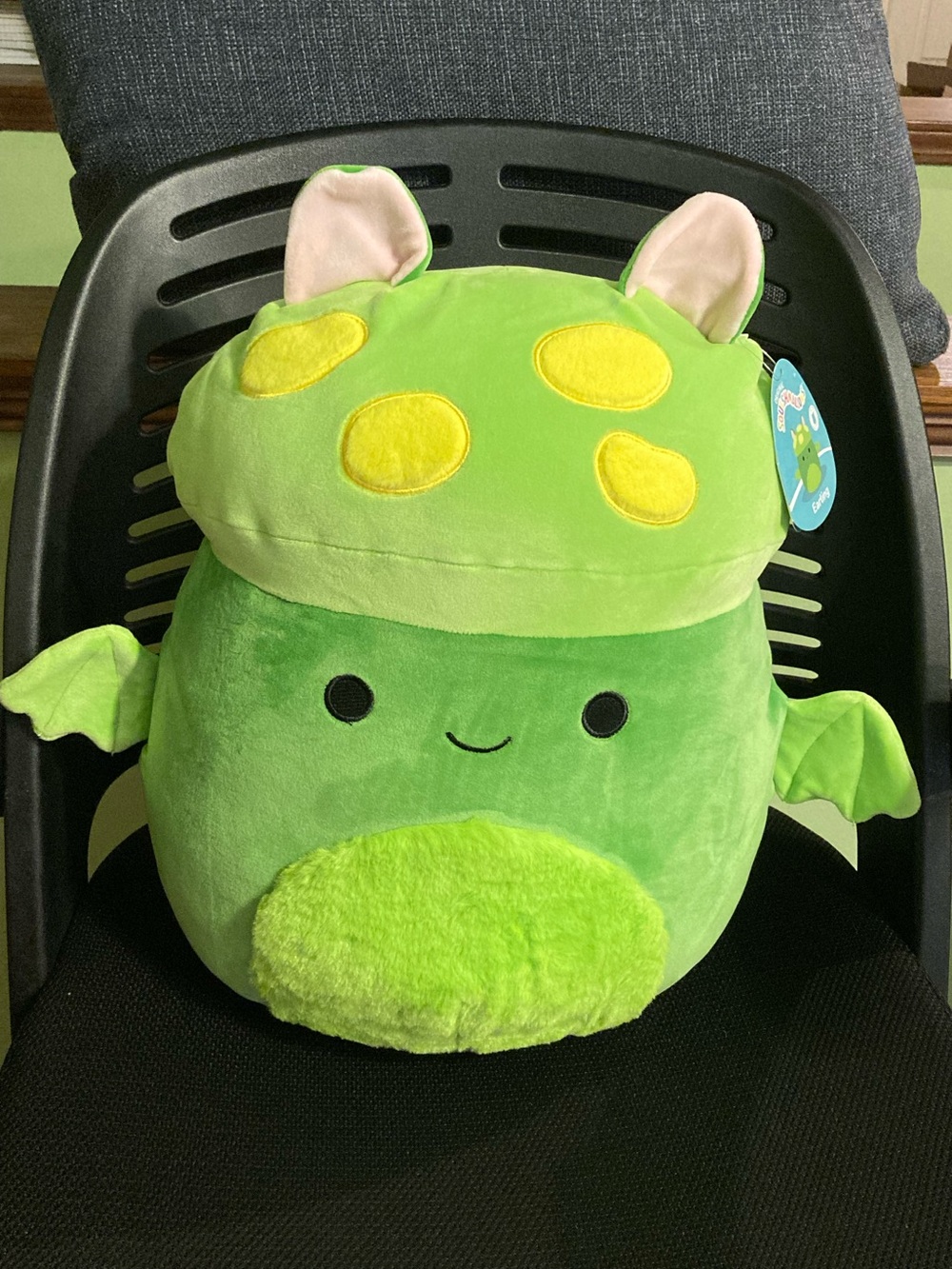 Squishmallows Earling the Mushroom Bat Plush 14” NWT 2024